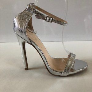GLEE Silver Heeled Sandal